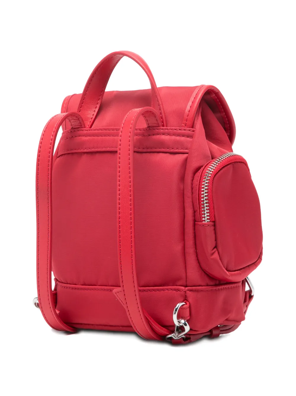  Ganni Buckle-detail Backpack - Red 