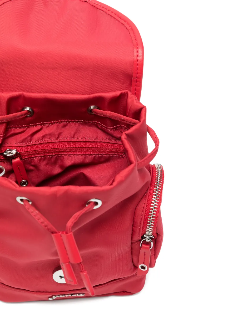 GANNI Rugzak met gespdetail Rood