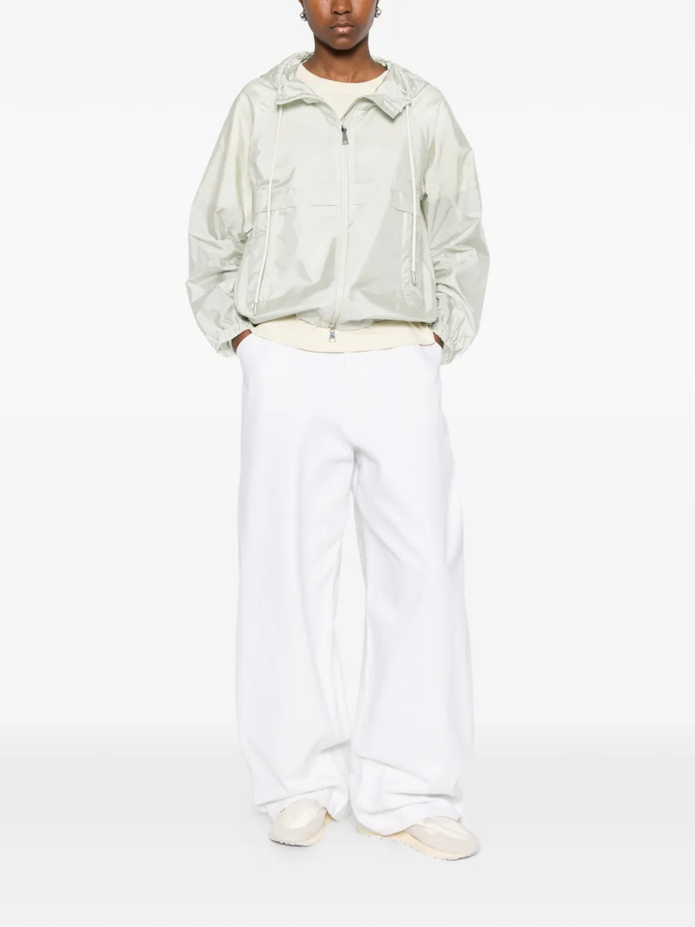 Moncler Coquelicot jack met capuchon Groen