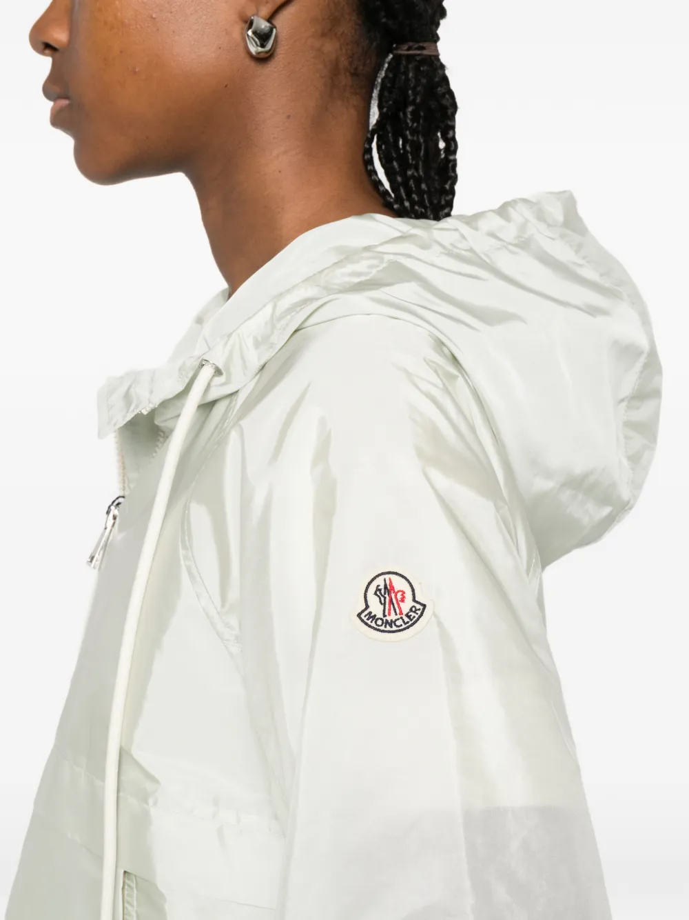 Moncler Coquelicot jack met capuchon Groen