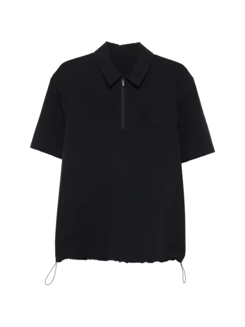 Moncler zip-fastening drawstring-hem polo shirt