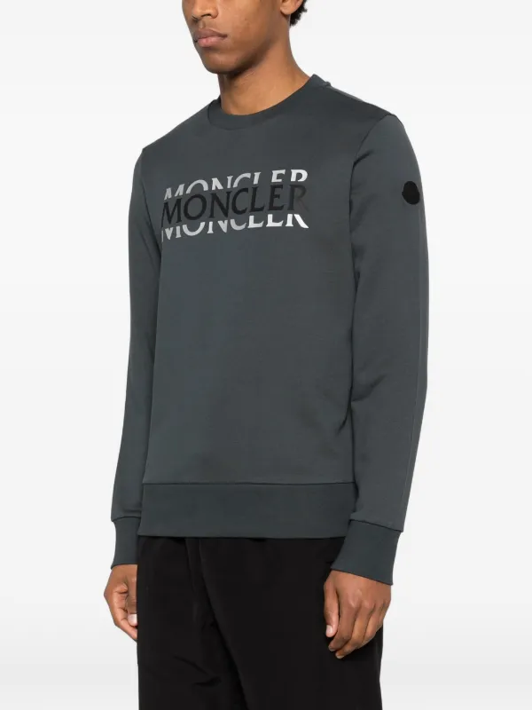 Moncler ロゴ スウェットシャツ | グレー | FARFETCH JP