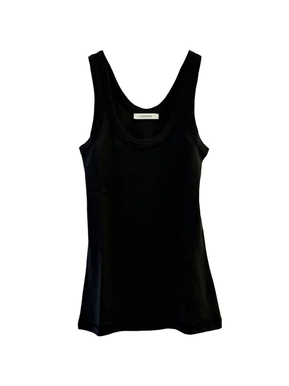 Lemaire Scoop-neck Tank Top In Black