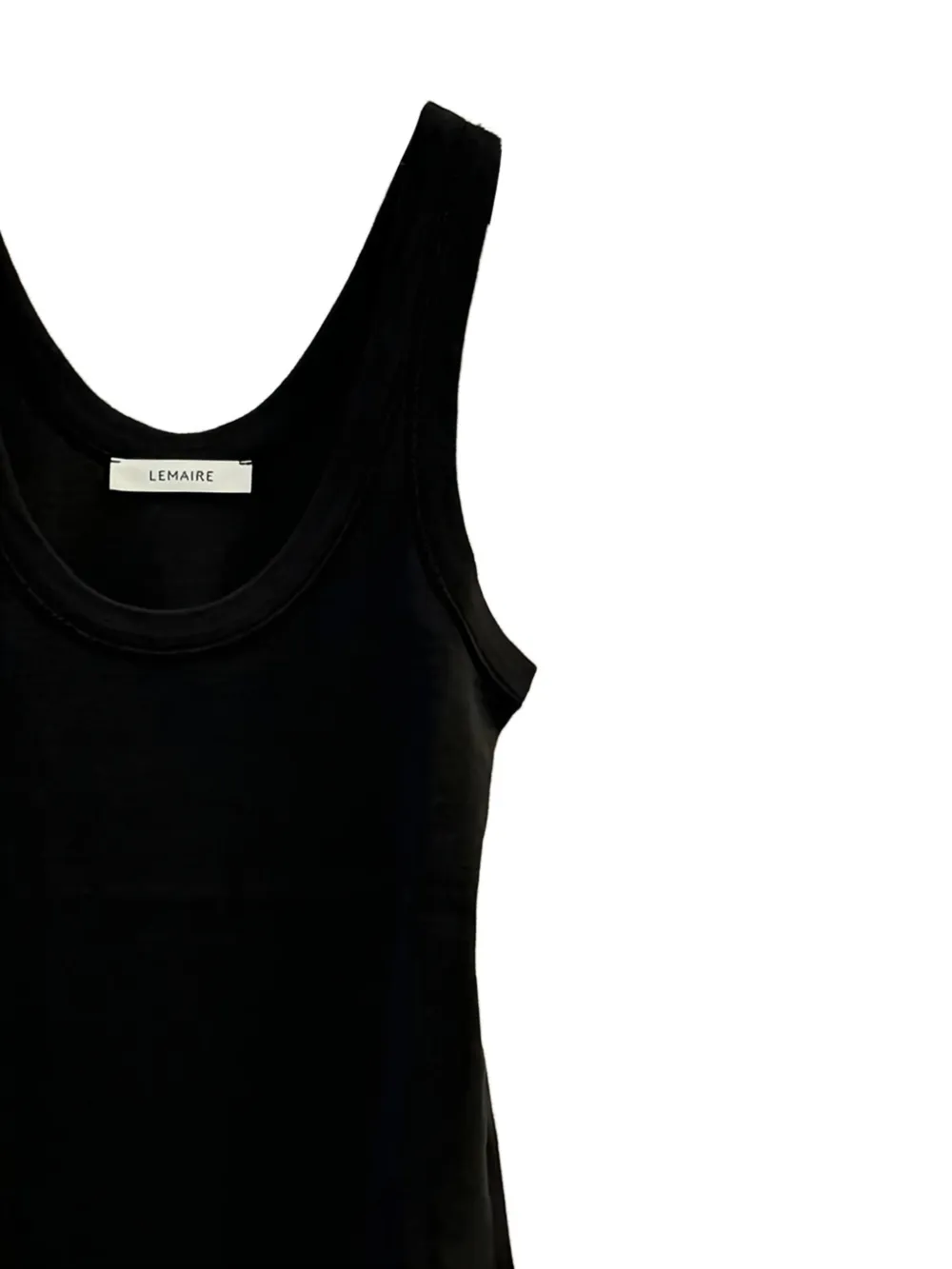 Lemaire Scoop-neck Tank Top - Black 