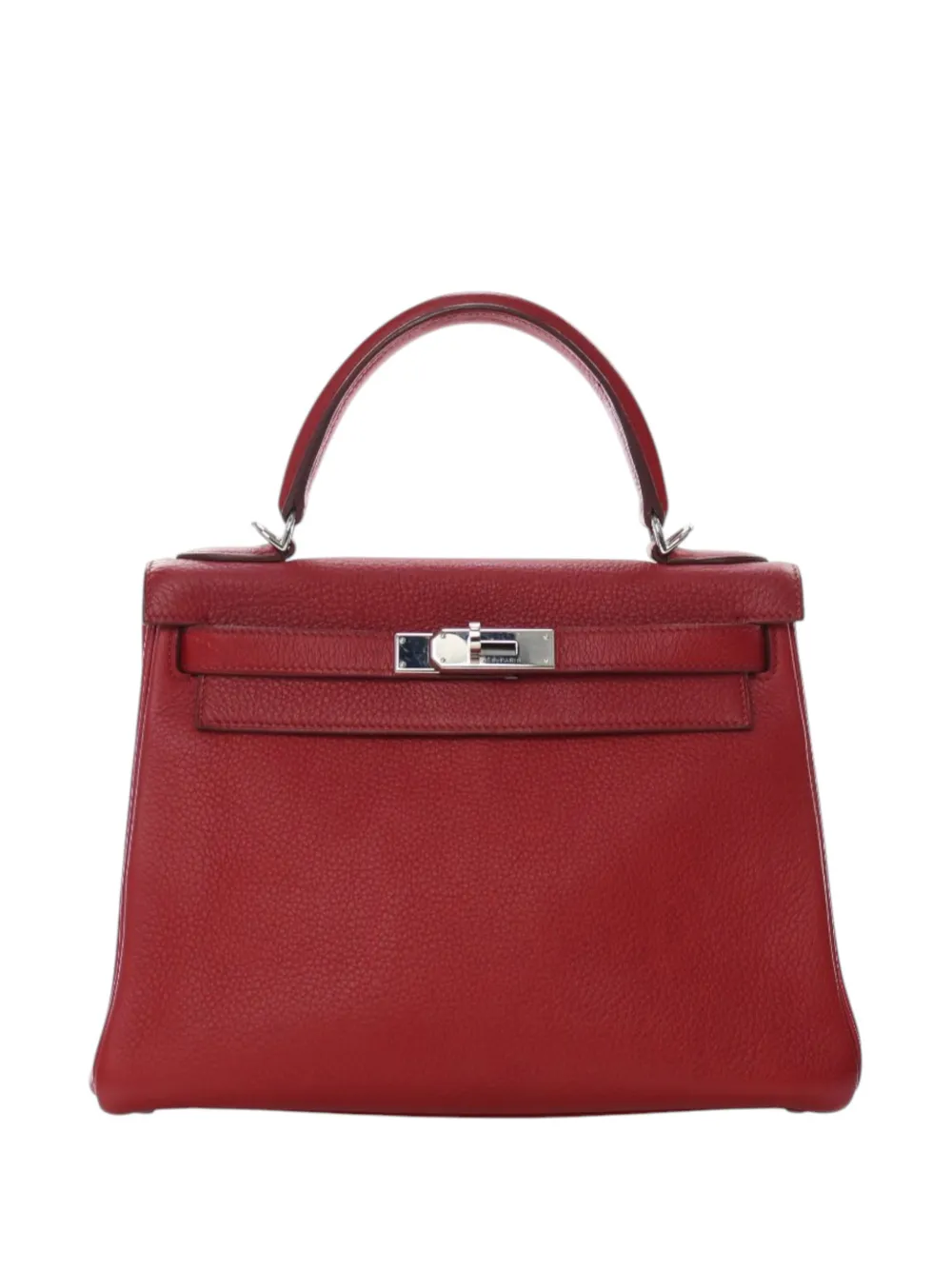 Hermès Pre-Owned 2008 Togo Kelly II Retourne 28 satchel - Rosso
