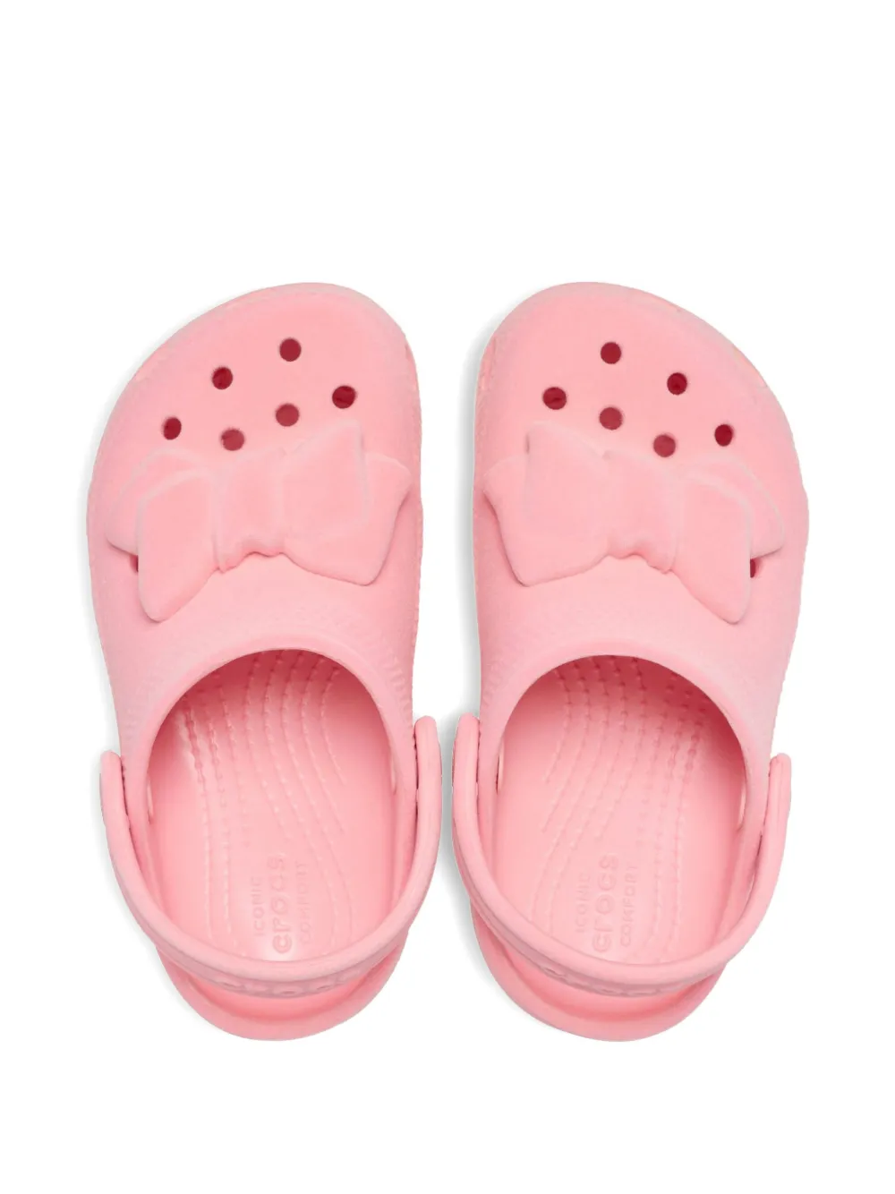 Crocs Kids Classic Velvet Bow klompen Roze