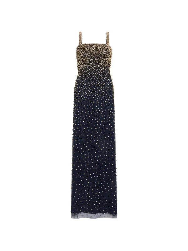 jenny packham blue polka dot dress Jenny Packham Cornflower Blue Dotted Dress