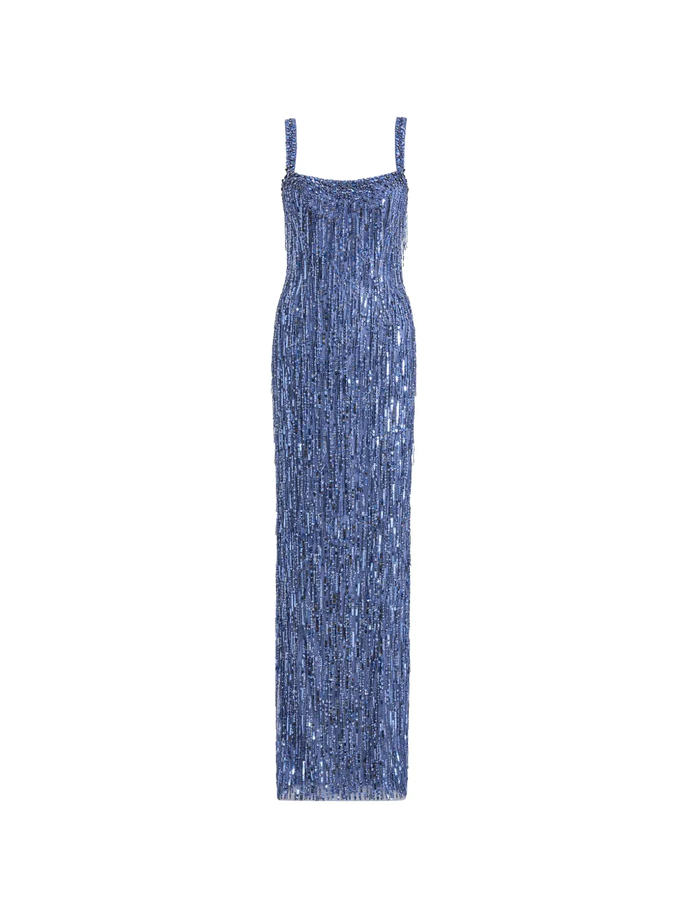 Jenny Packham Fleur bead-embellished gown - Blue