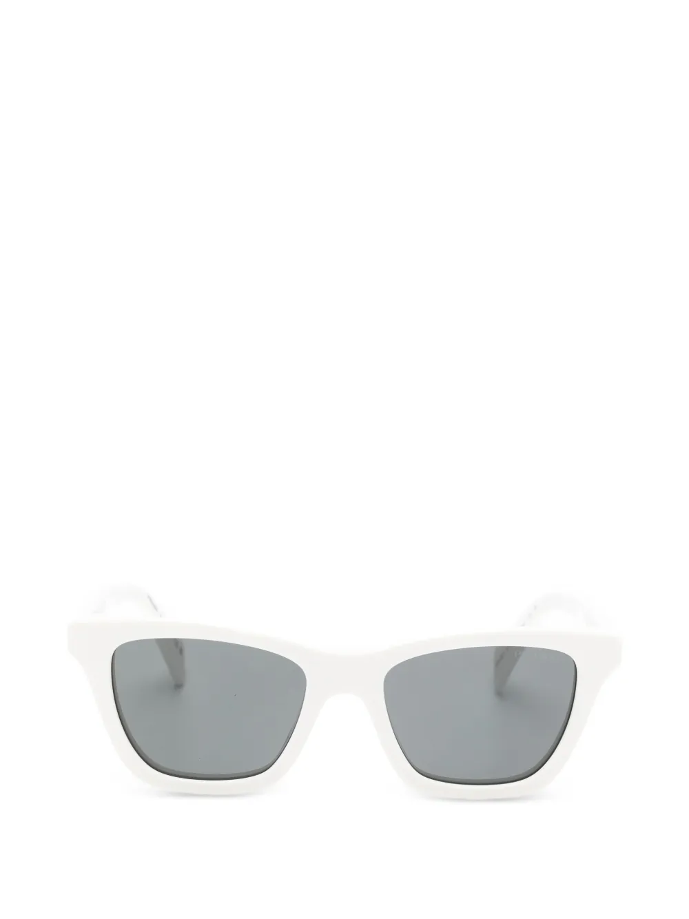 Prada Eyewear rectangle-frame sunglasses - Bianco