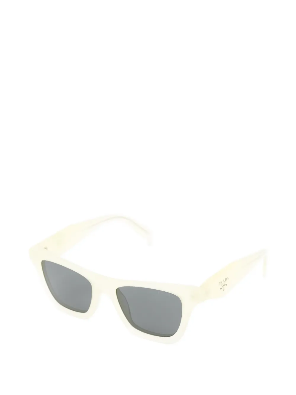 Prada Eyewear Zonnebril met rechthoekig montuur Beige