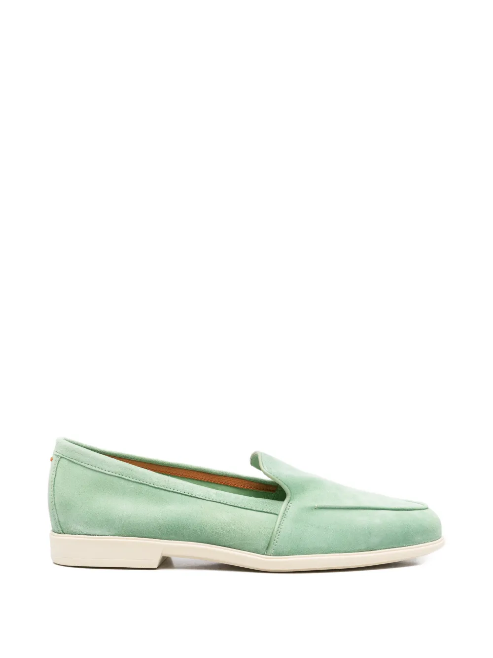 Santoni green loafers Groen