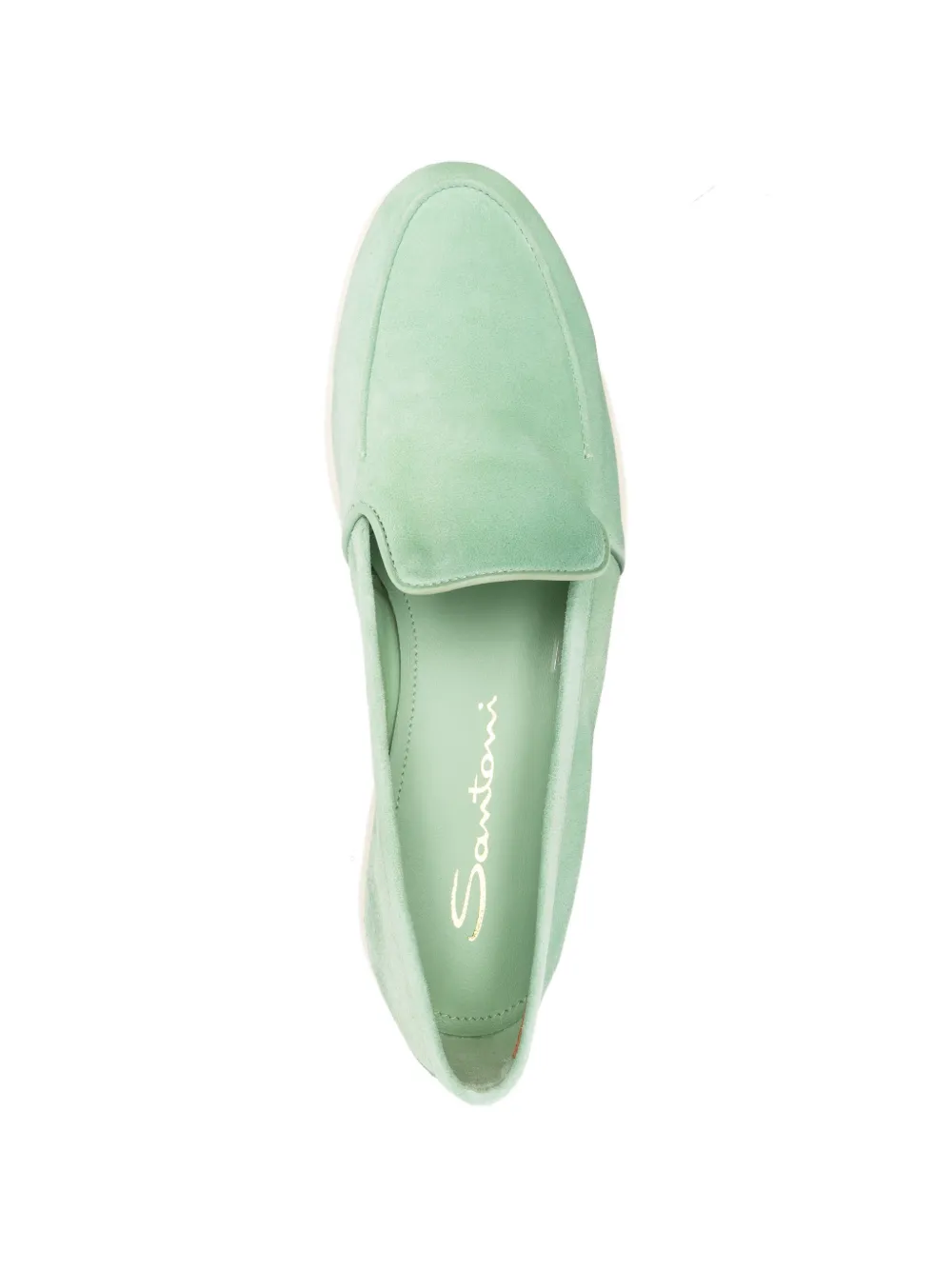 Santoni green loafers Groen