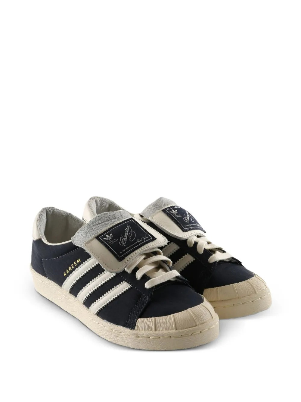 adidas x Willy Chavarria Jabbar Lo gestreepte sneakers Blauw