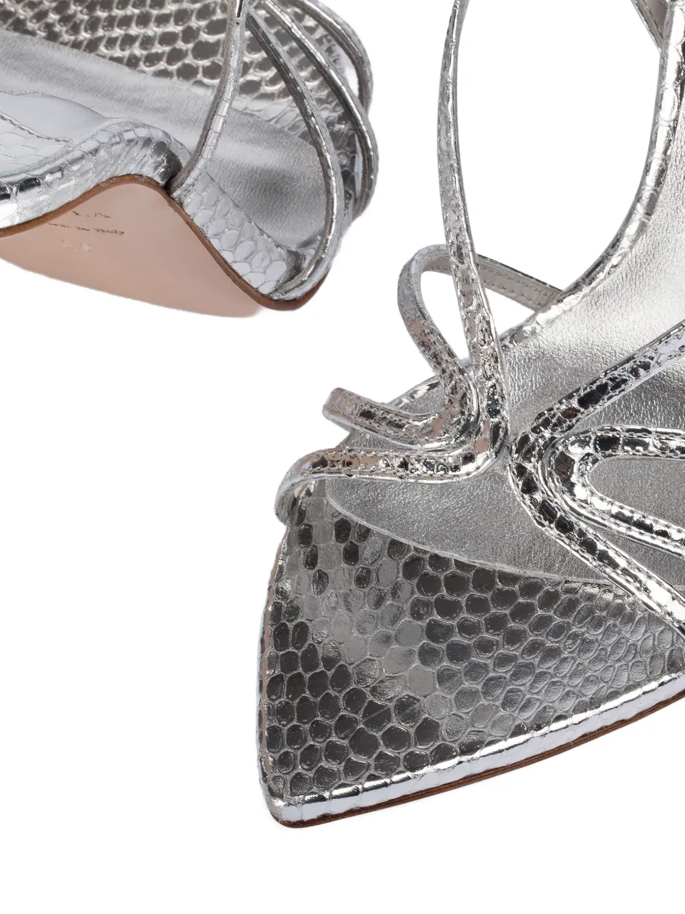 Le Silla Eugenie sandalen met bandjes Zilver