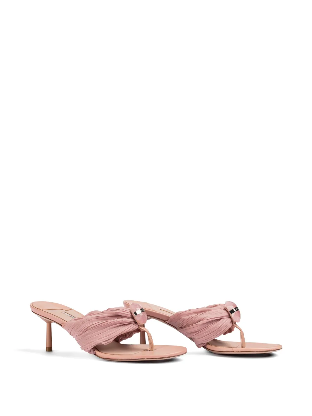 Le Silla Numa pleated-strap sandals Roze