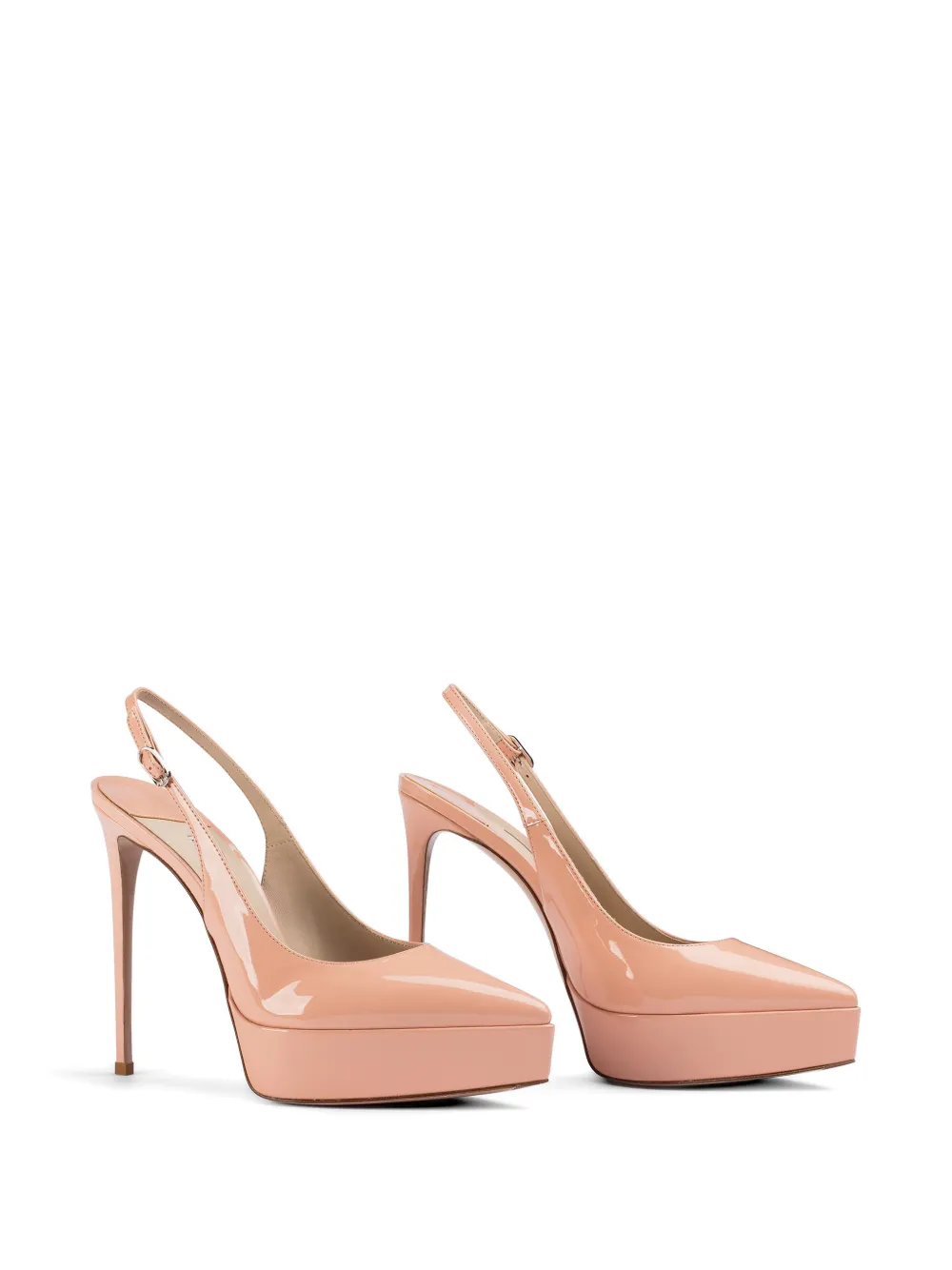 Le Silla Uma slingback pumps met plateauzool Beige