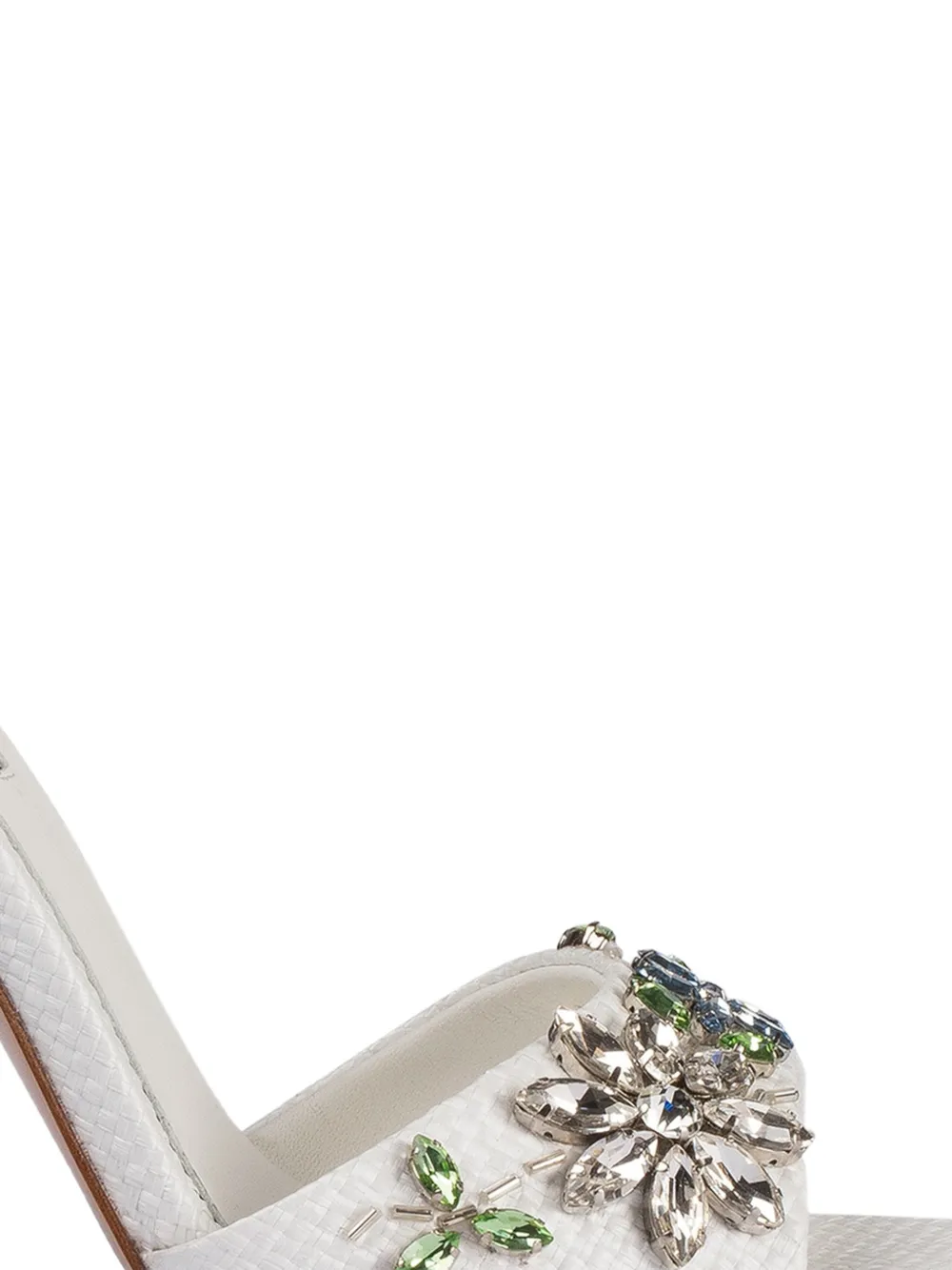 Le Silla Prairie sandalen met bloemenprint Wit