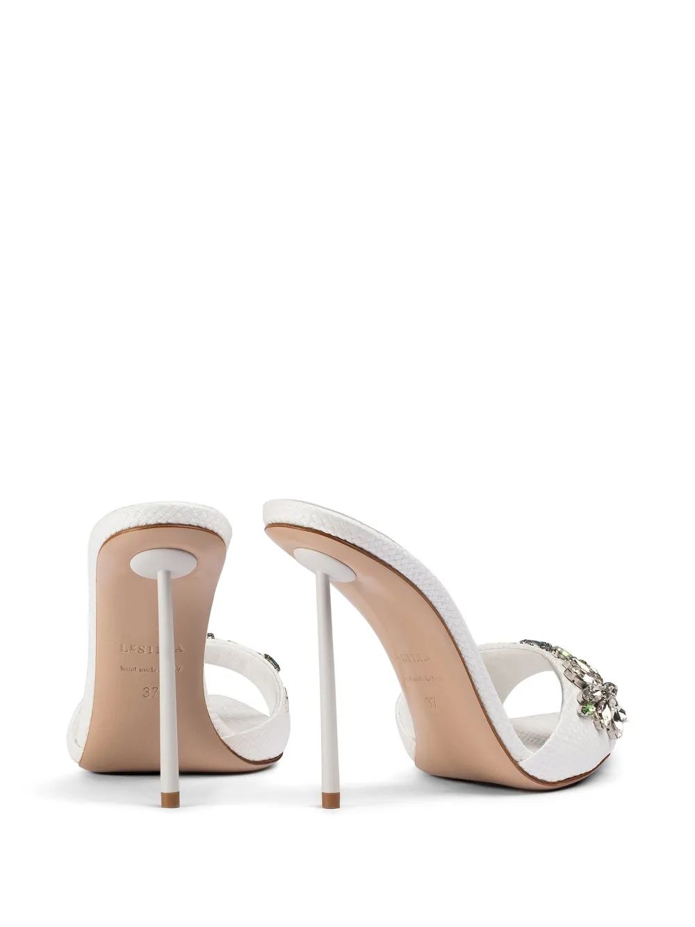 Le Silla Prairie sandalen met bloemenprint Wit