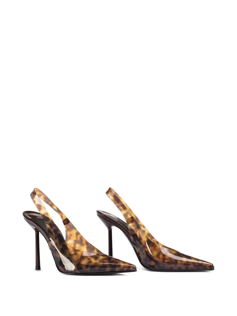 Le Silla 100 mm Clivage slingback pumps Bruin