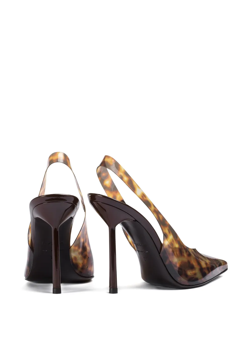 Le Silla 100 mm Clivage slingback pumps Bruin