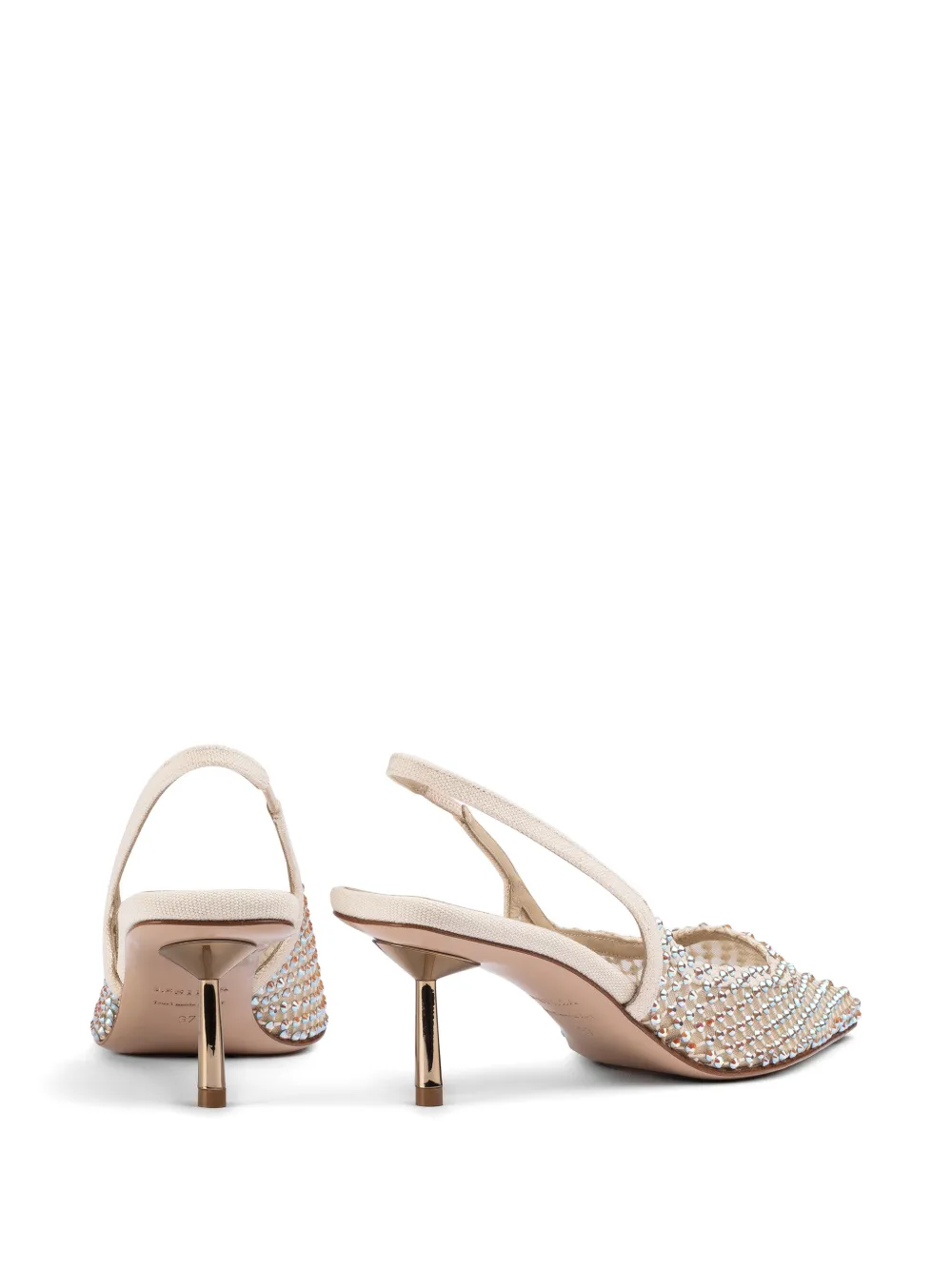 Le Silla Gilda Fierce verfraaide slingback pumps Beige