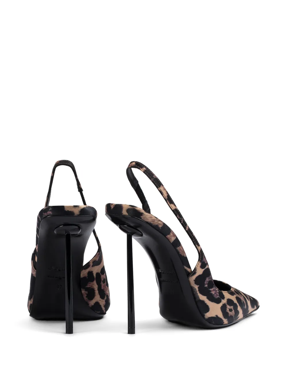 Le Silla Amelia slingback pumps met luipaardprint Beige