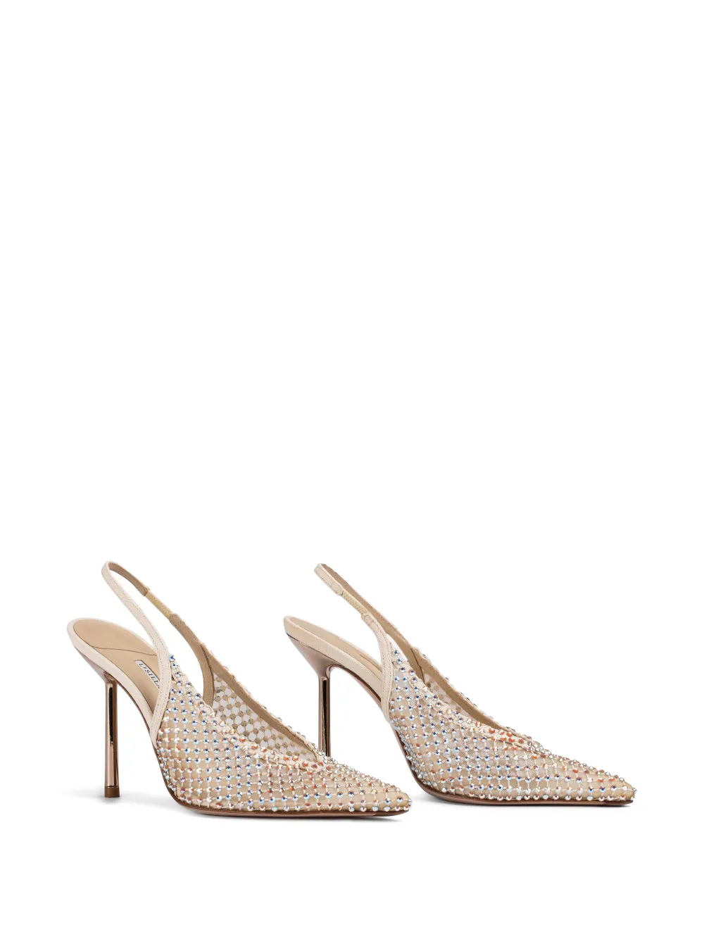 Le Silla Gilda verfraaide slingback pumps Beige