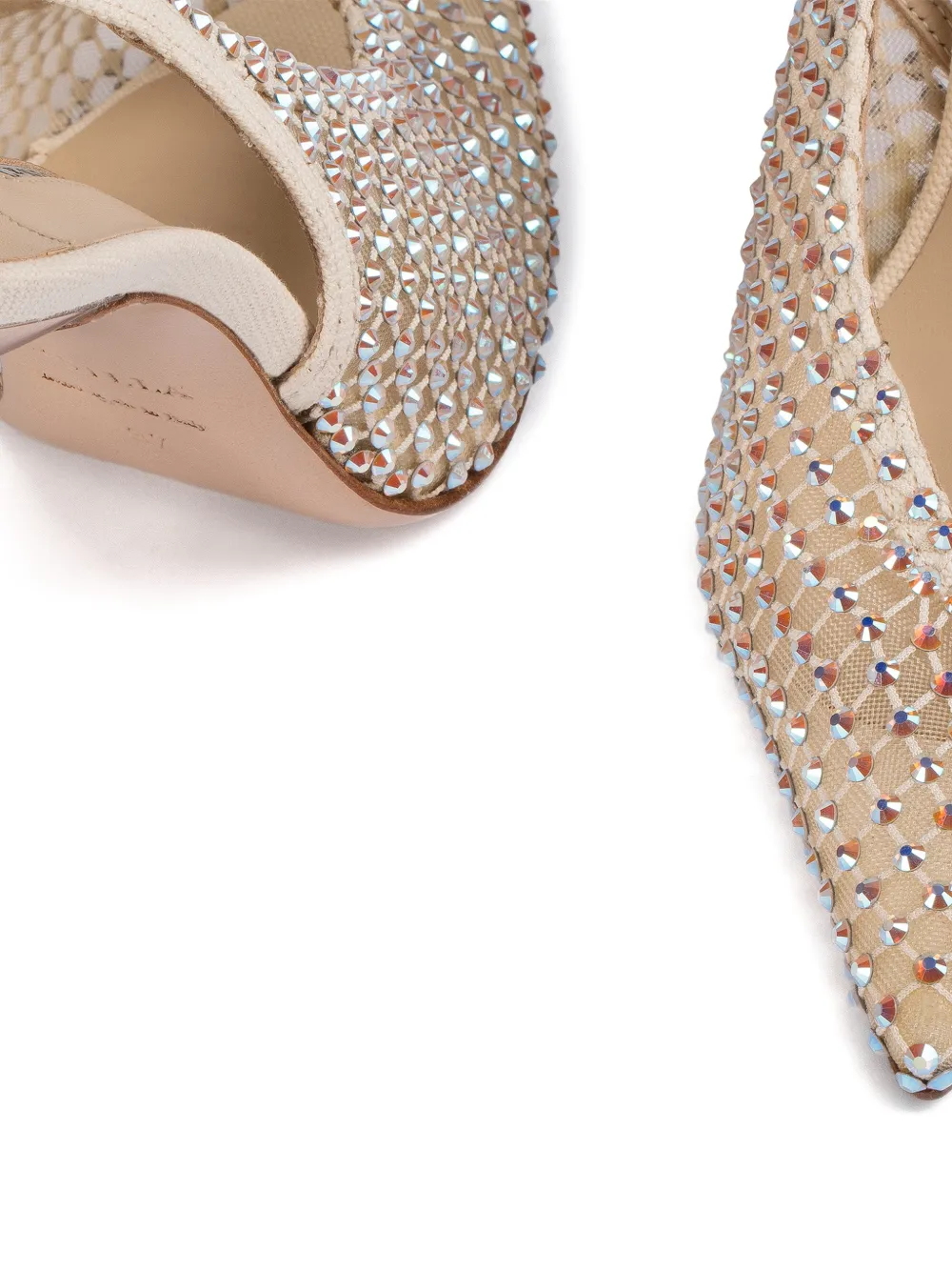 Le Silla Gilda verfraaide slingback pumps Beige