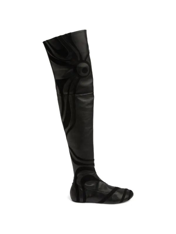 Pucci Marmo Over-the-knee Boots in Black