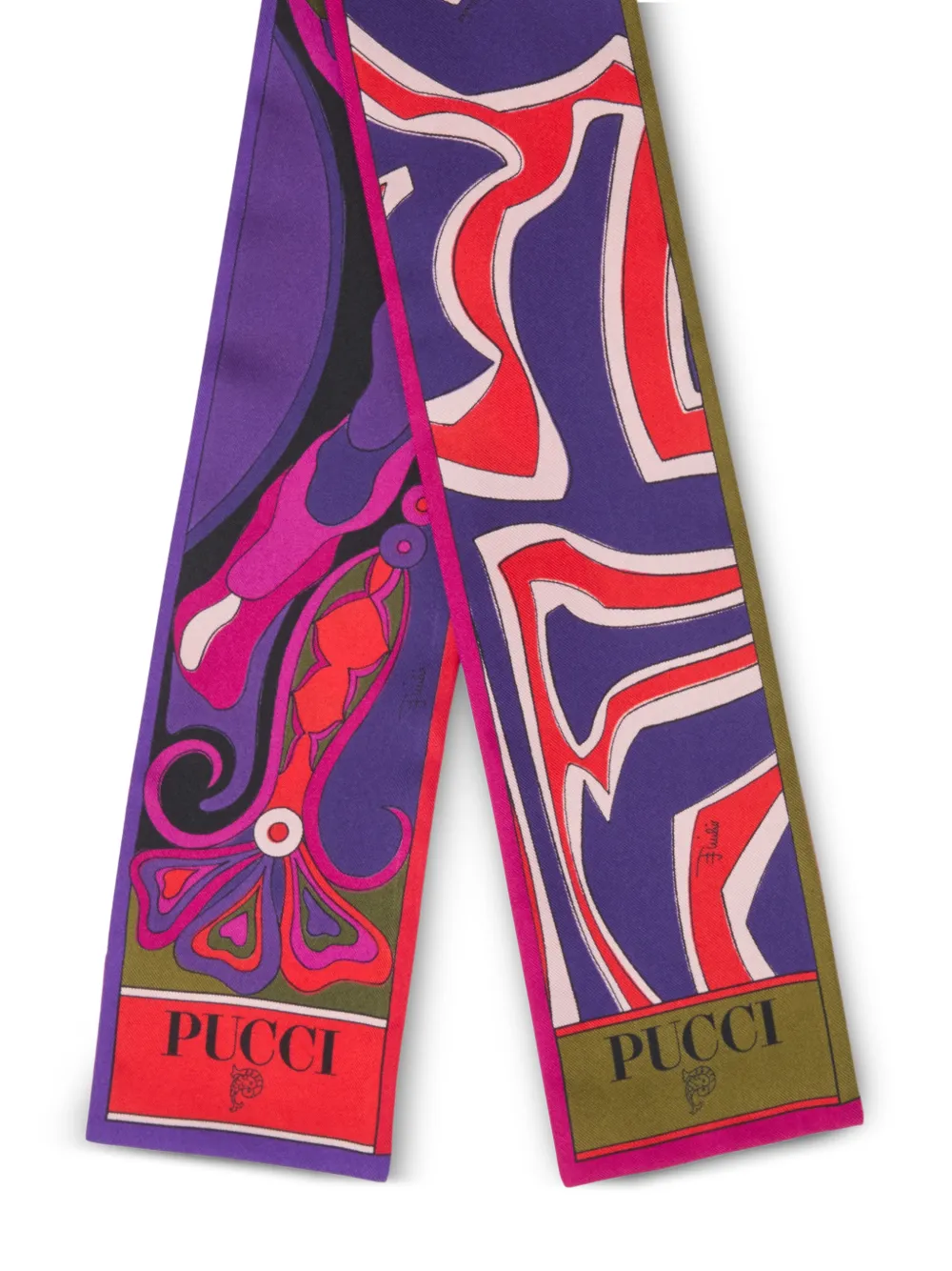  Pucci Mixed-print Scarf - Purple 