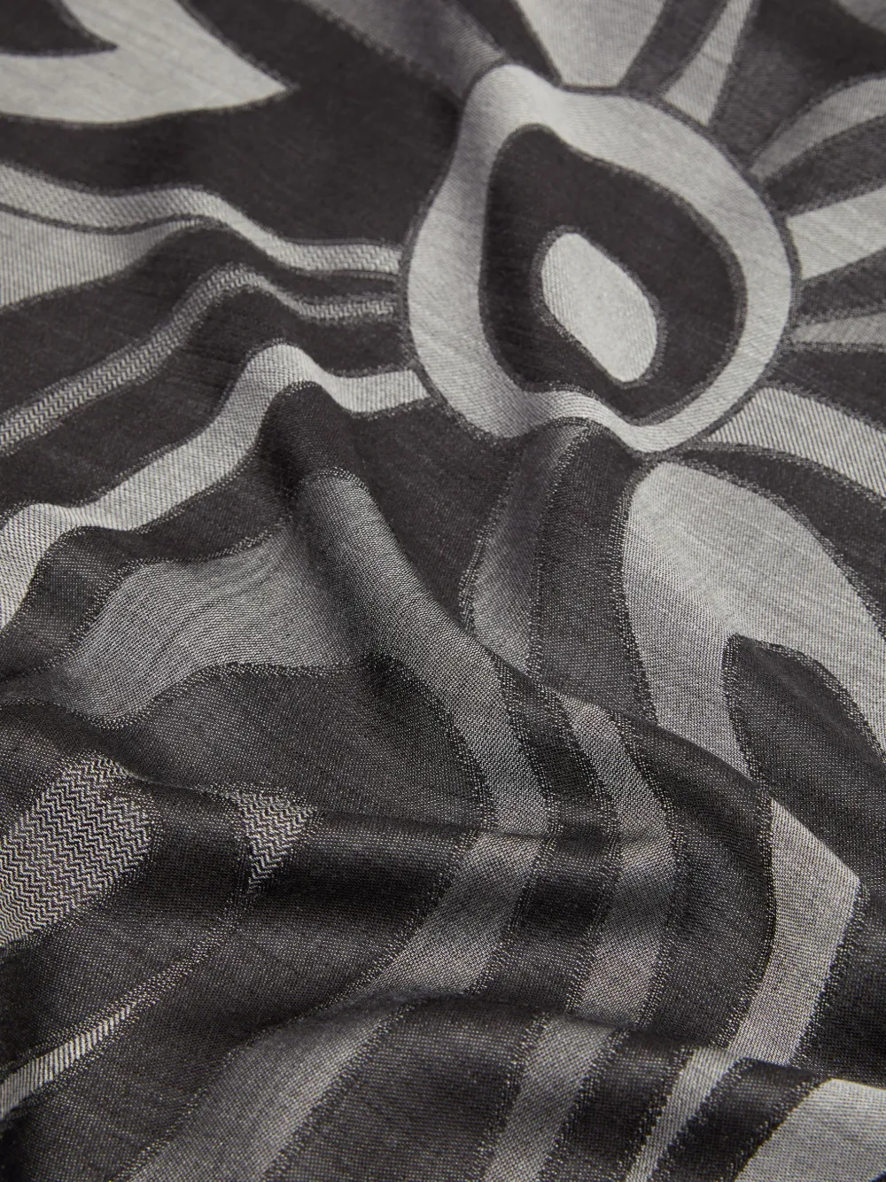 PUCCI Sjaal met Marmo-print en jacquard Grijs
