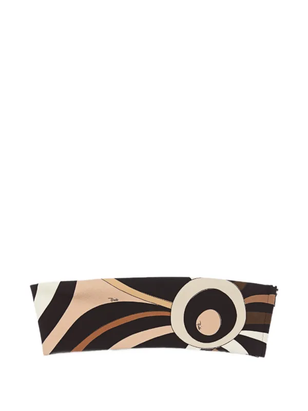 Pucci Marmo-print Bandeau Top in Black