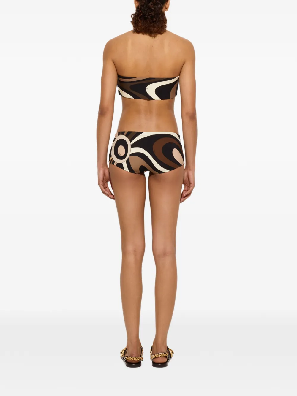  Pucci Marmo-print Bandeau Top - Black 