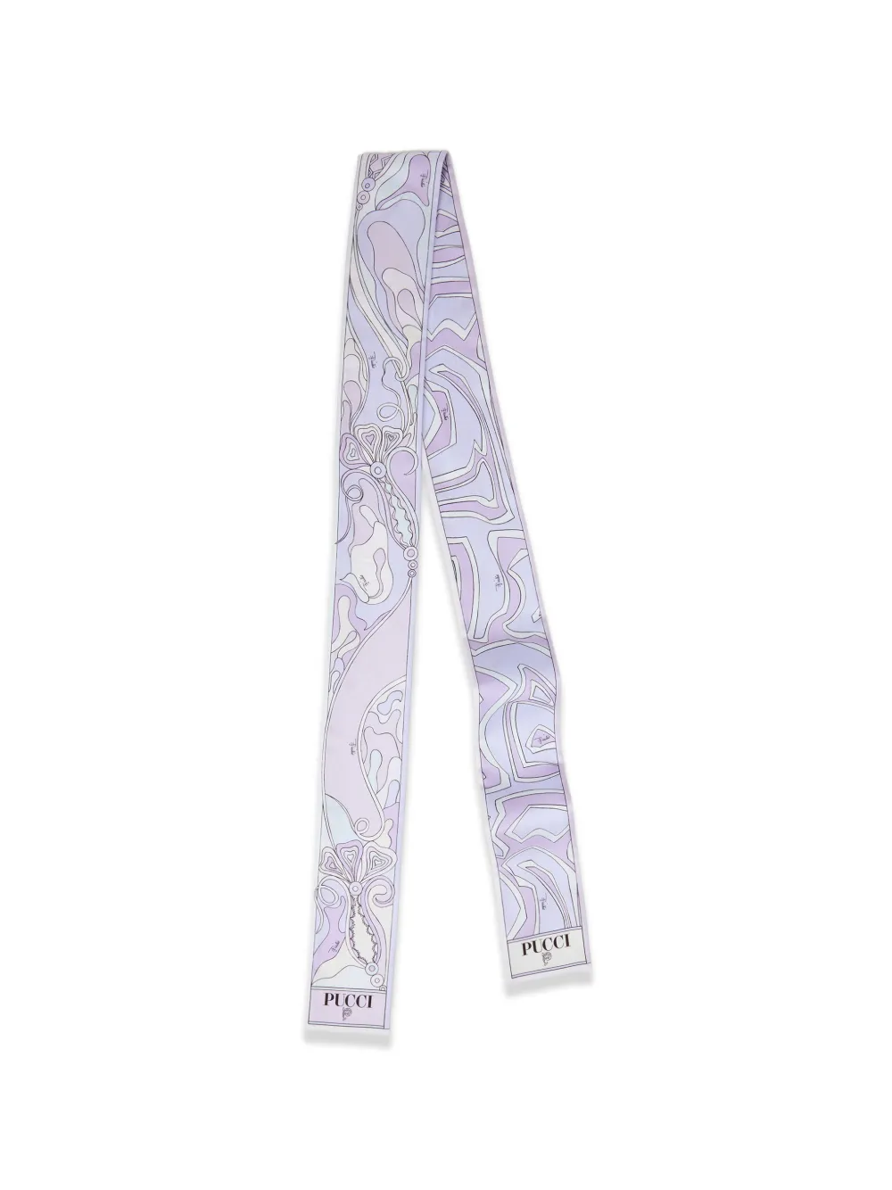 PUCCI Labirinto Orchidee-print silk scarf - Viola