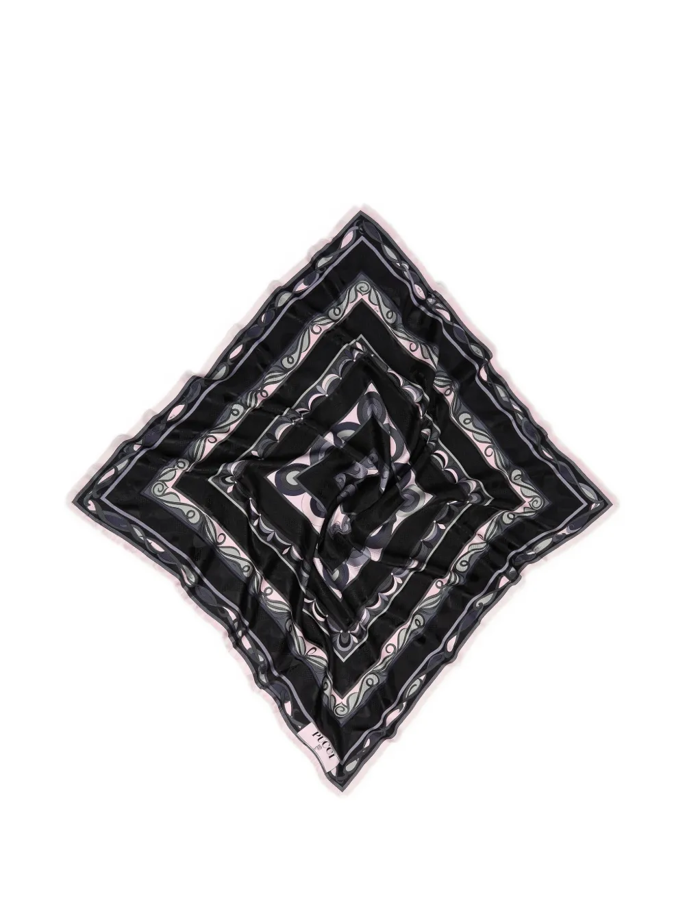 PUCCI mixed-prints jacquard scarf - Nero