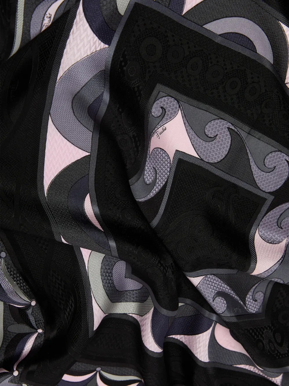  Pucci Mixed-prints Jacquard Scarf - Black 
