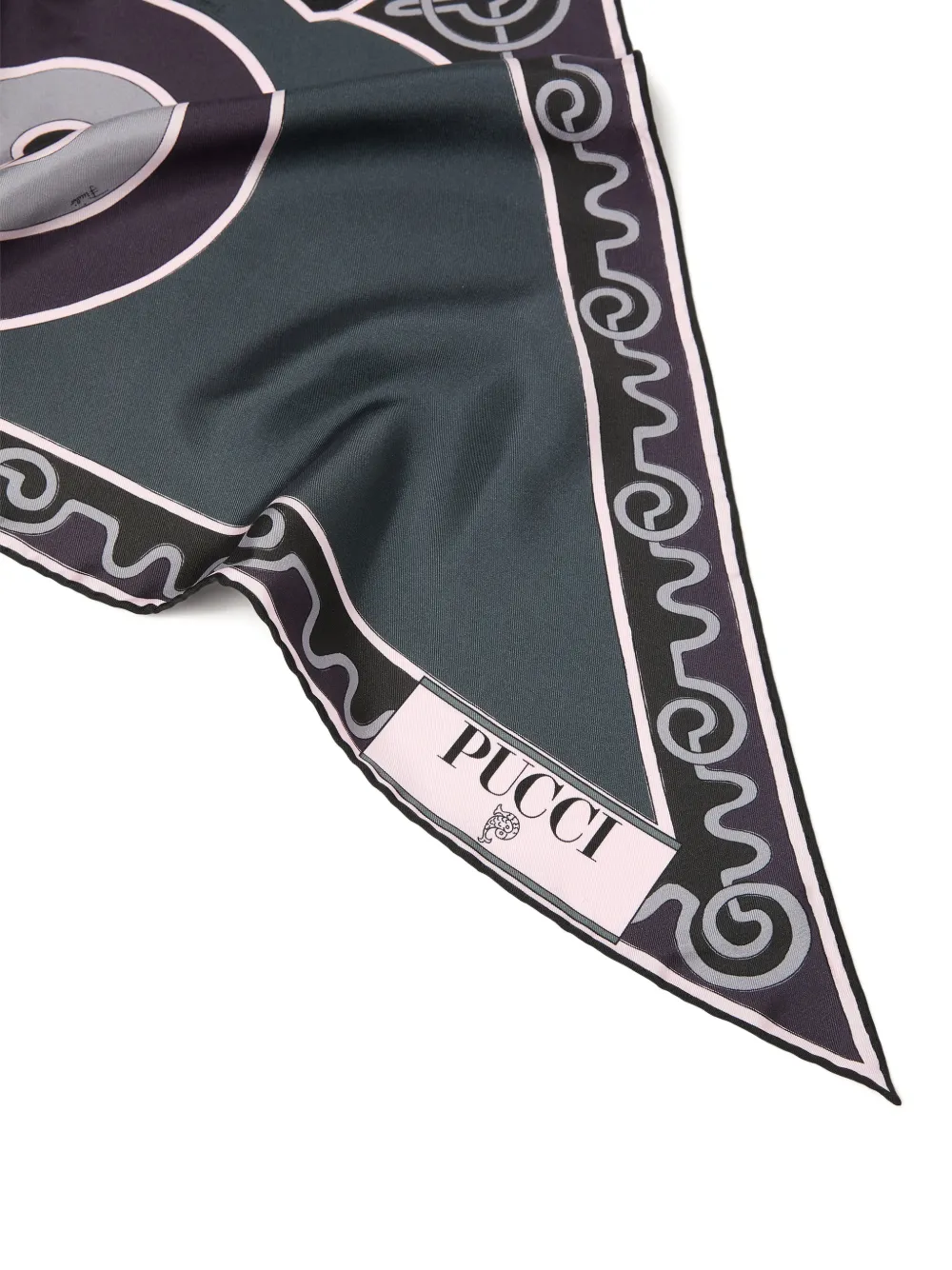  Pucci Astro-print Triangle Scarf - Black 