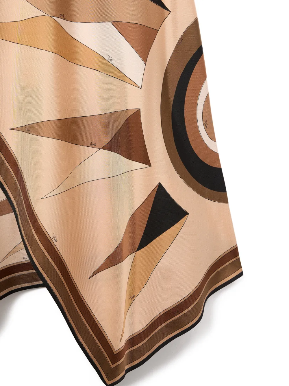  Pucci Hawaii-print Asymmetrical Skirt - Neutrals 