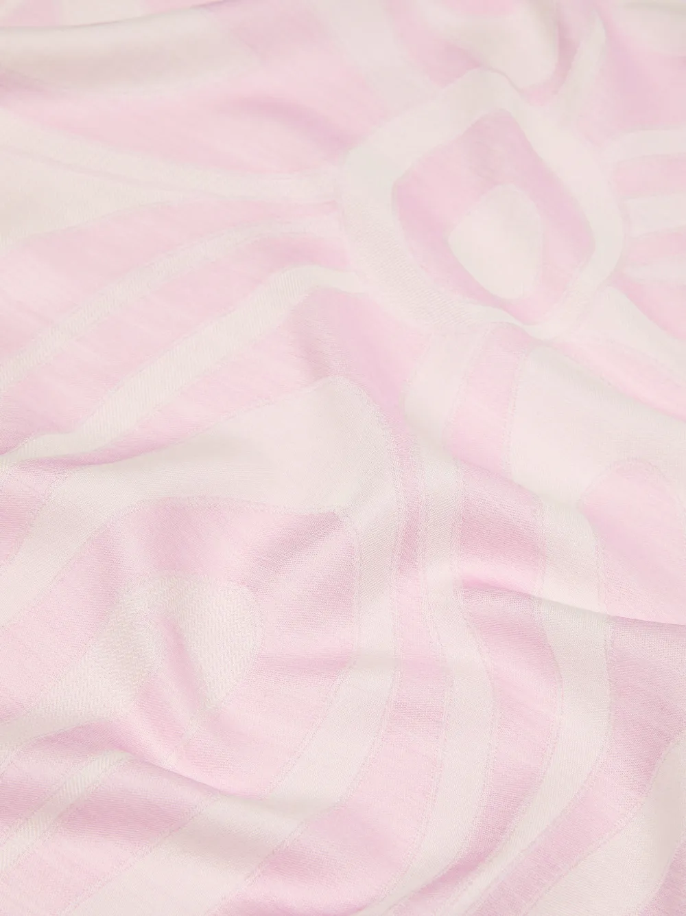 PUCCI Zijden sjaal met Marmo-print en jacquard Roze