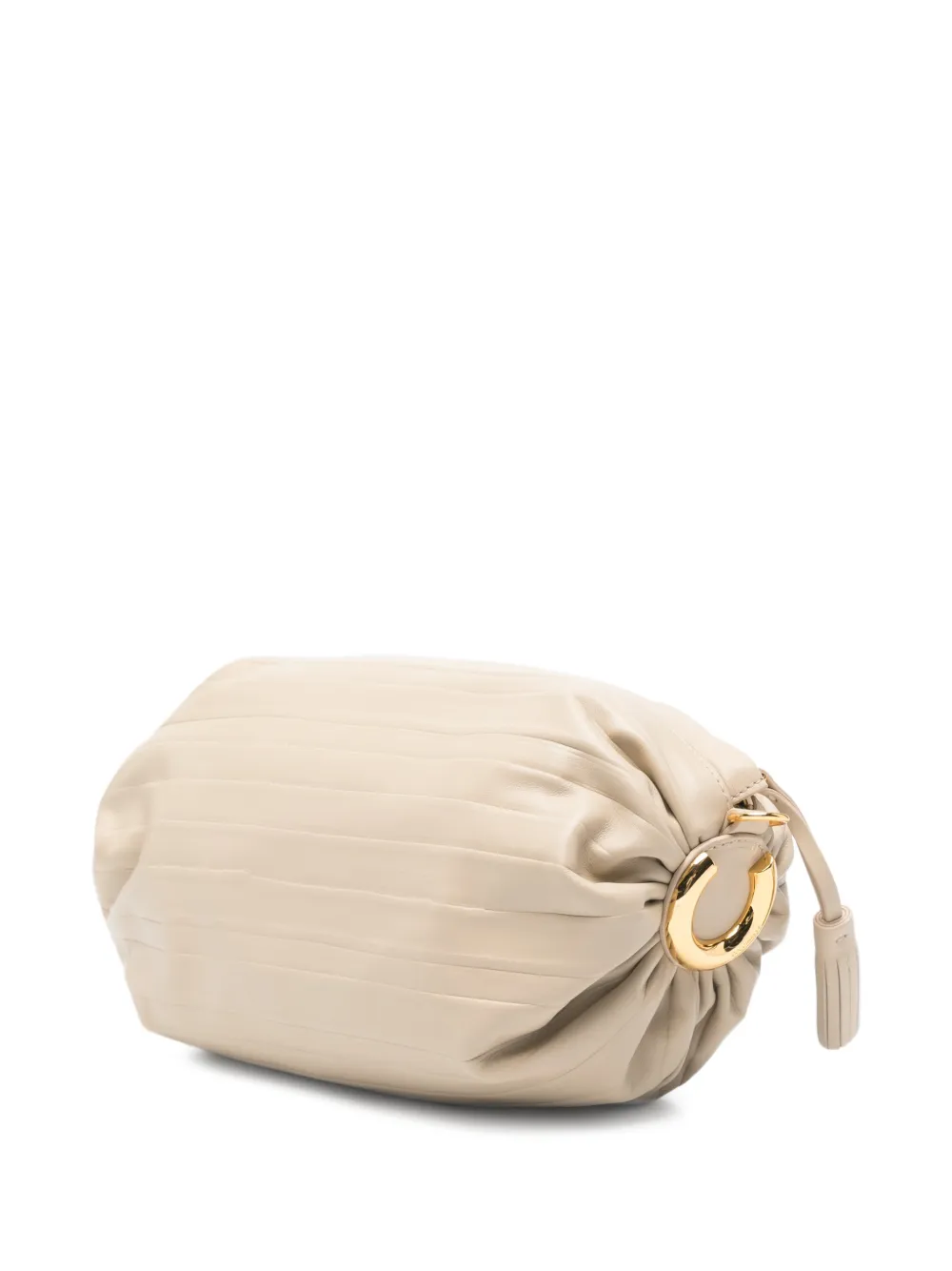 Coccinelle Schoudertas met kwastje Beige