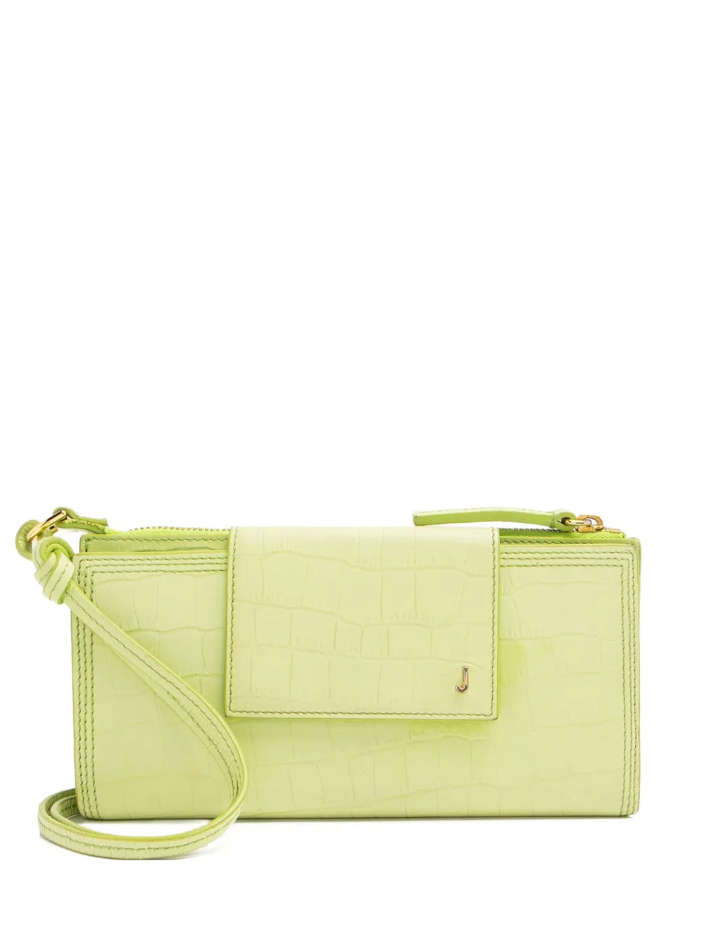 Jacquemus Pre-Owned Le Pichoto leather clutch bag - Giallo