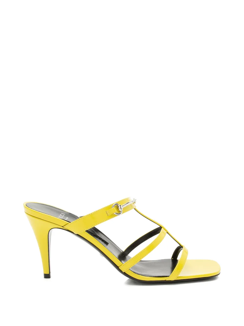 Gucci Pre-Owned Horsebit patent leather sandals - Giallo