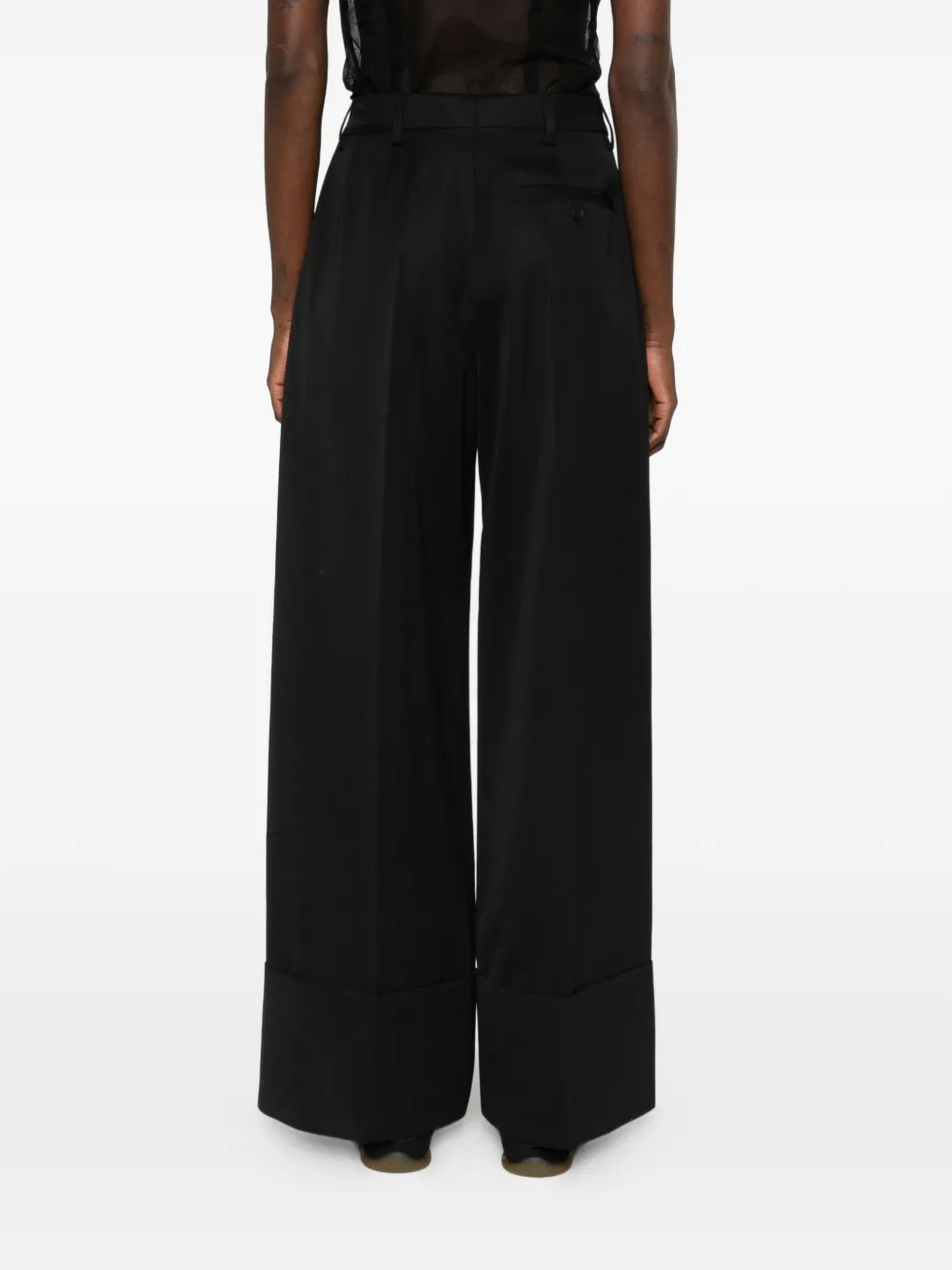 Simone Rocha Broek met wijde pijpen Zwart