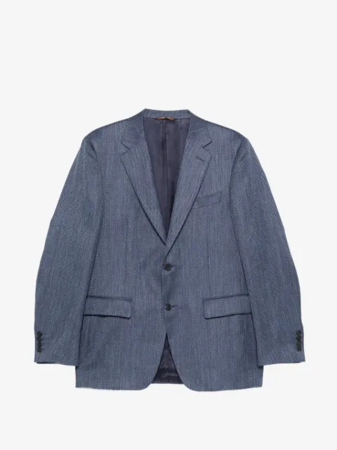Canali patterned notched lapel jacket