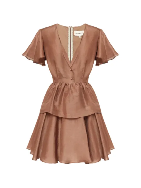 POST MERIDIEM ruffled mini dress
