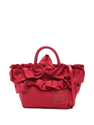 Comme Des Garçons Girl リボン デコ ハンドバッグ | レッド | FARFETCH JP
