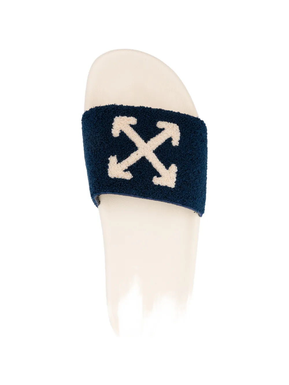 Off-White Arrow textured flip flops Blauw