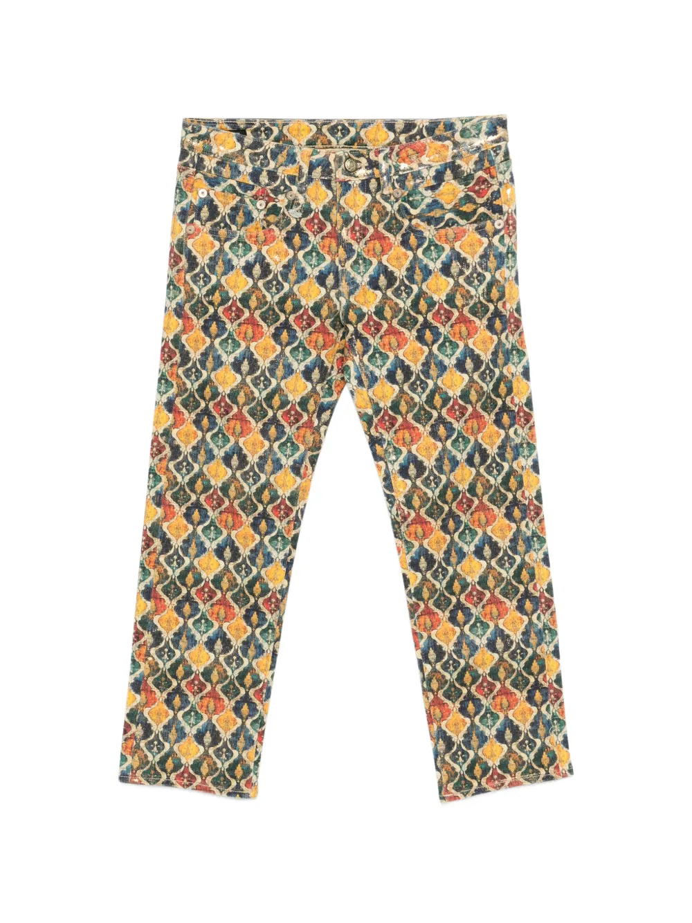 R13 Klassische Cropped-Jeans - Orange