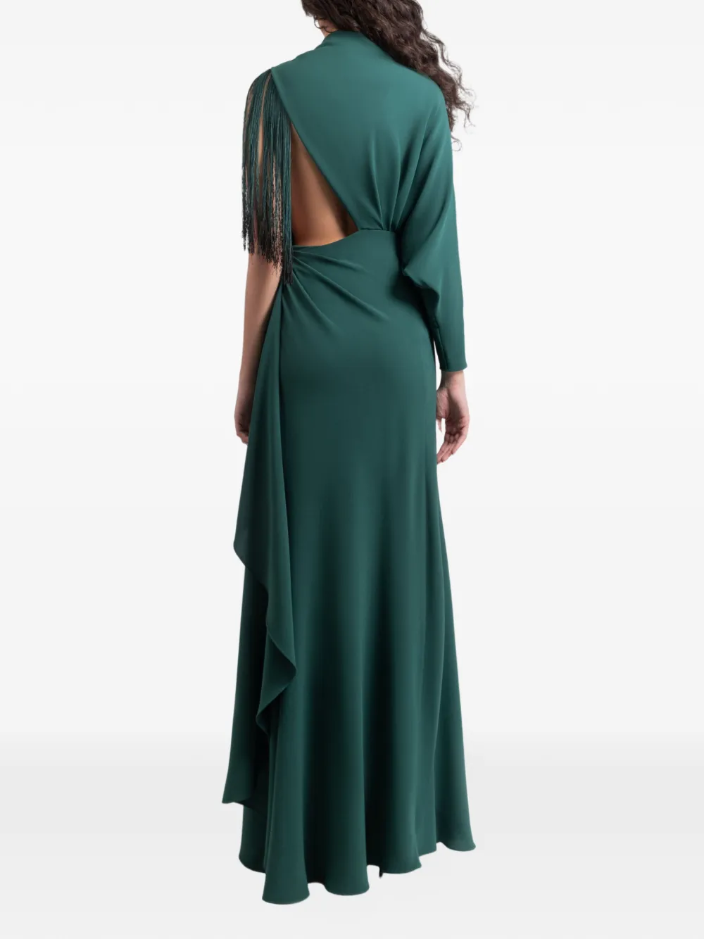 Gemy Maalouf Maxi-jurk met gedrapeerd detail Groen
