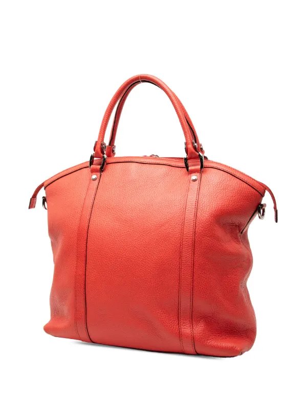 Gucci Pre-Owned 2016-2025 ラージ レザー GGチャーム ドーム 